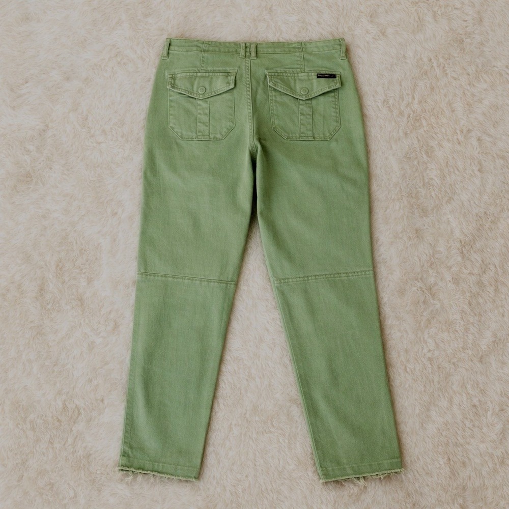 Sanctuary Womens Standard Surplus Utility Pants 32 Sage Raw Hem Cargo Gorpcore - Picture 3 of 6